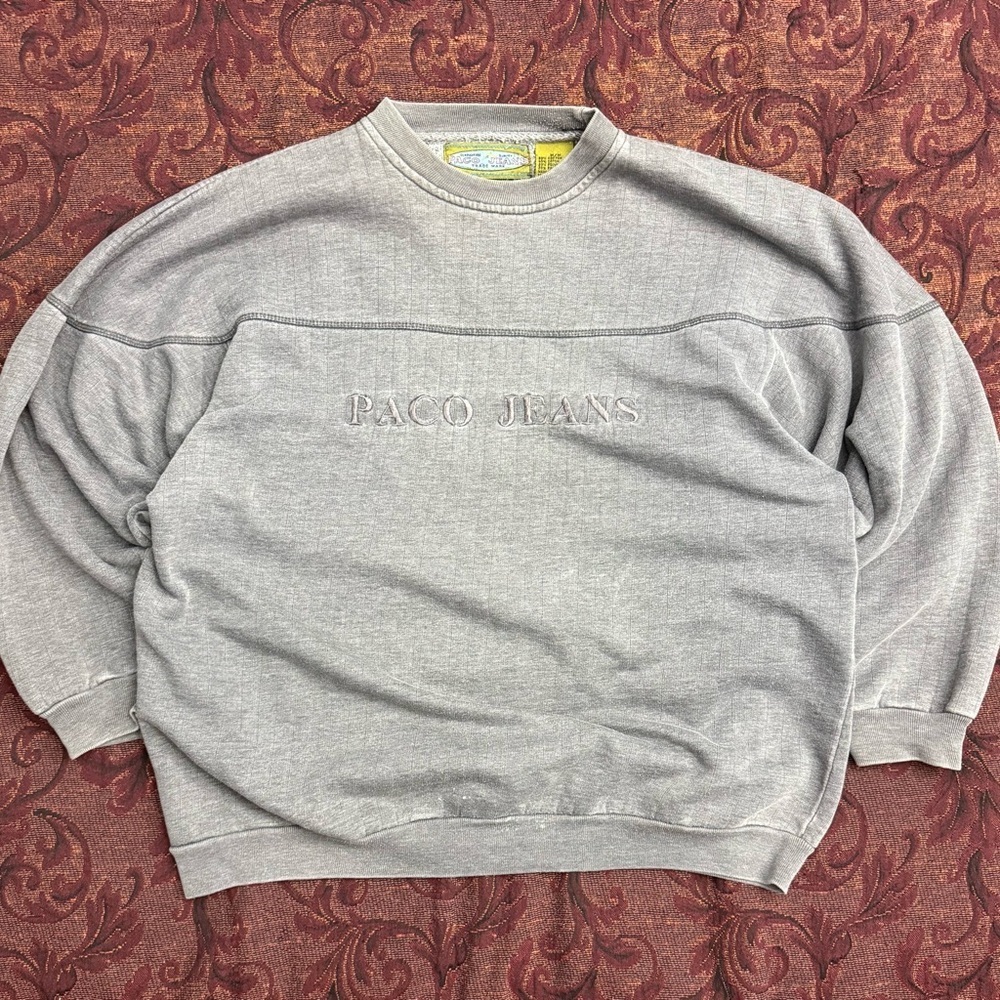 VTG Paco Jeans Embroidered Crewneck Sweater